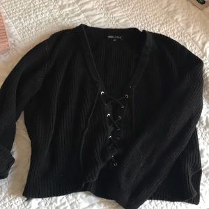XS Cropped Black Sweater